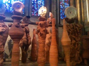 terracota figures of the Apostles by sculptor Nick Pope